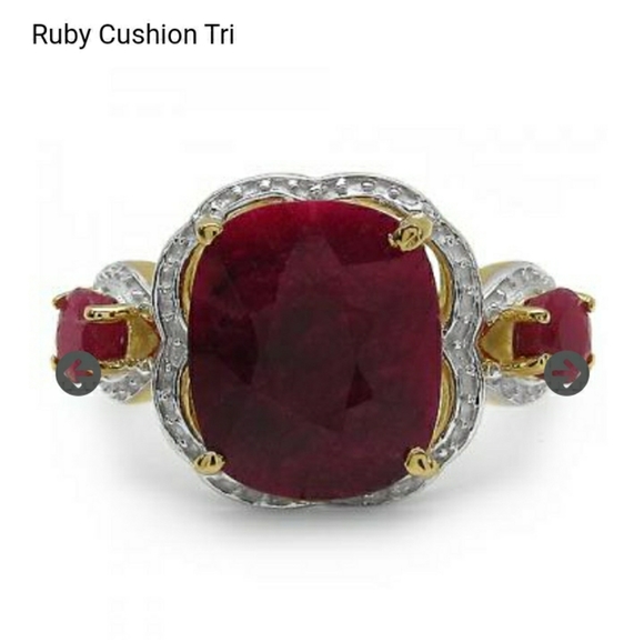 Ruby Cushion Tri - Picture 4 of 5